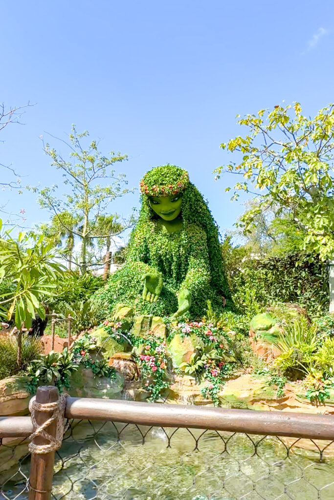 Te-fiti topiary at Journey of Water in EPCOT