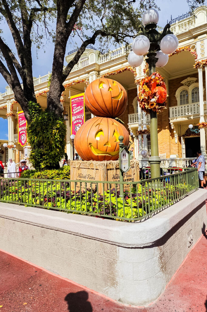 Halloween decor at Magic Kingdom