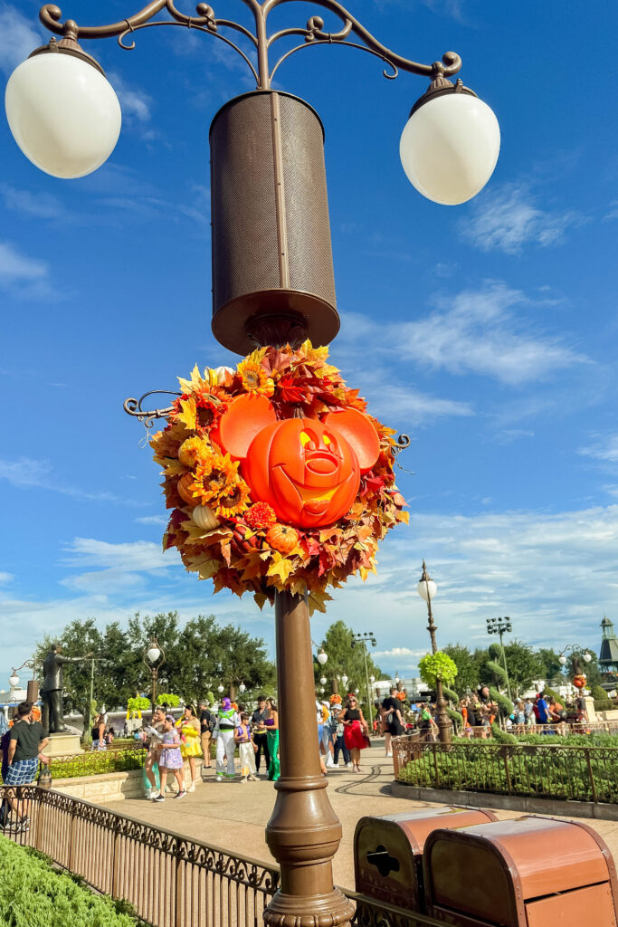 Halloween decor at Magic Kingdom