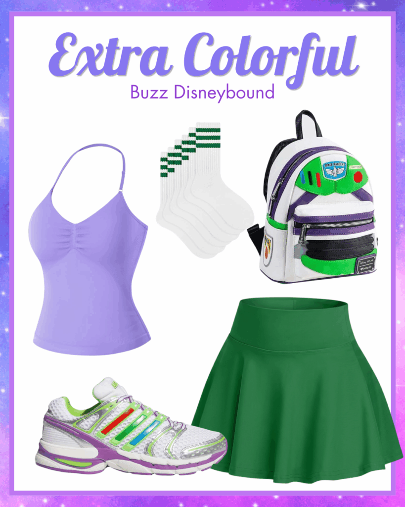I wasn't planning on buying the Buzz Lightyear Adidas, but once I did, I couldn't stop dreaming up Disneybound outfits. See all 4 park-ready looks inspired by everyone's favorite Space Ranger.