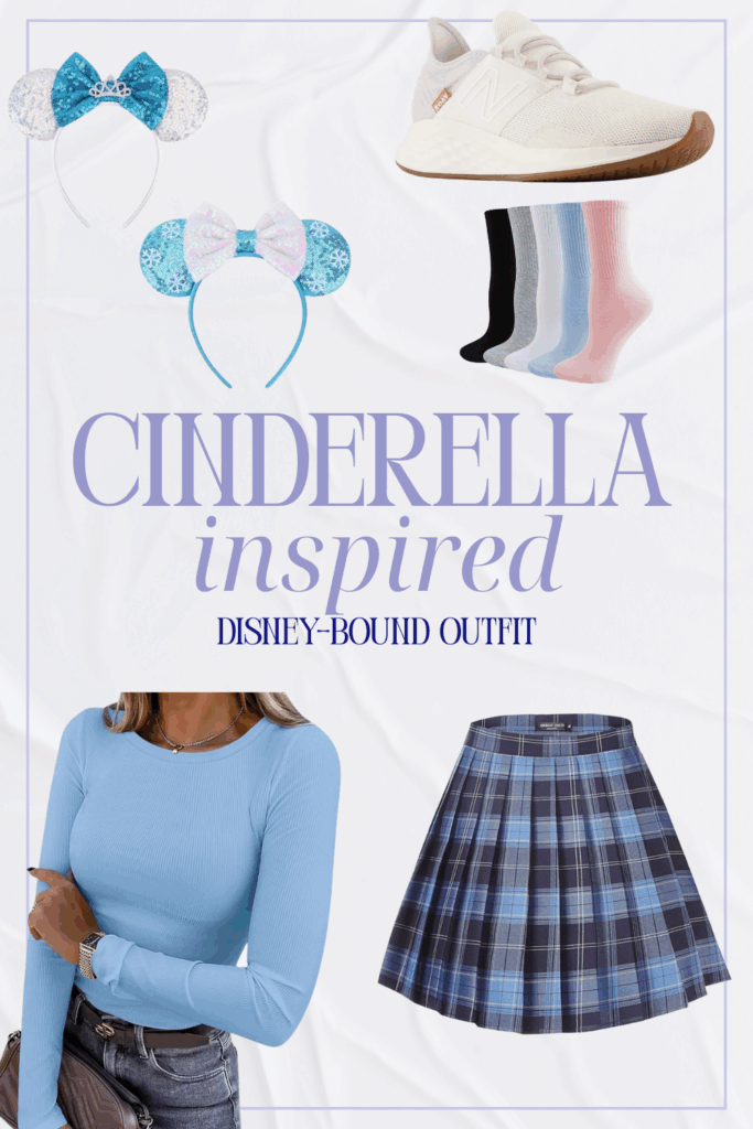 If you love Disneybounding but still want to feel like yourself, this Cinderella-inspired outfit is the perfect balance of subtle, stylish, and park-ready.