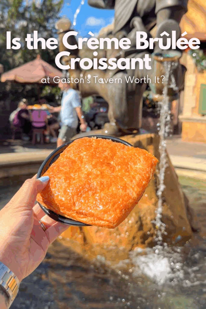 After years of wanting to try it, I finally ordered the famous Crème Brûlée Croissant at Gaston's Tavern in Magic Kingdom. Here's my honest review, including taste, portion size, and whether it's worth adding to your Disney snack list.